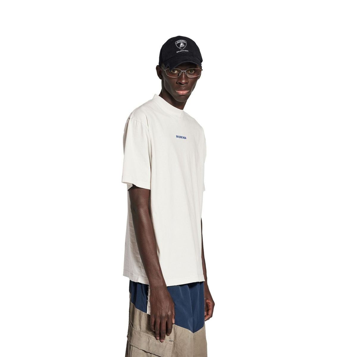 BALENCIAGA Distressed Crew-Neck T-Shirt for Men