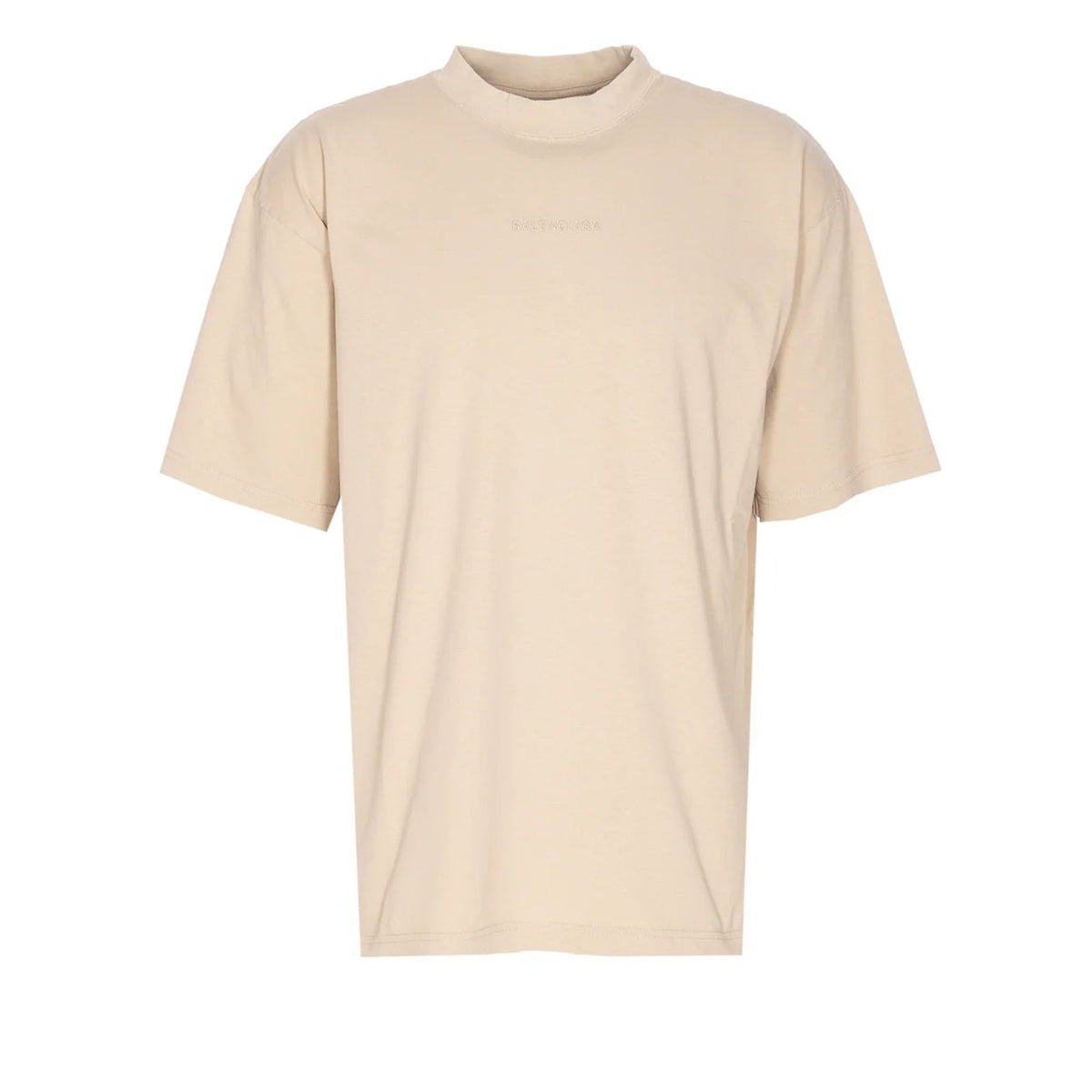 BALENCIAGA Men's T-Shirt with Embossed Central Logo