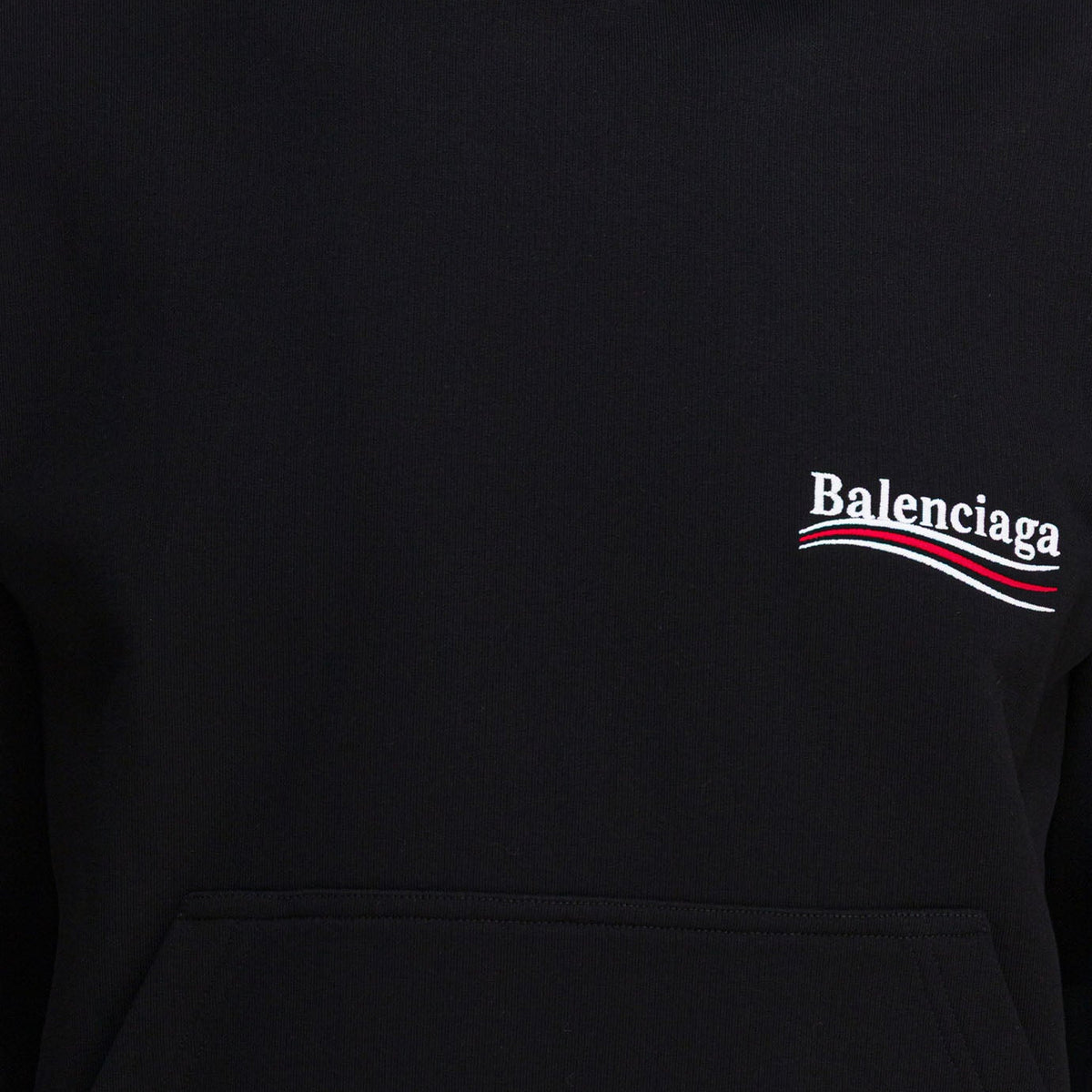BALENCIAGA Cotton Hoodie with Ribbed Edges for Men - FW25 Collection
