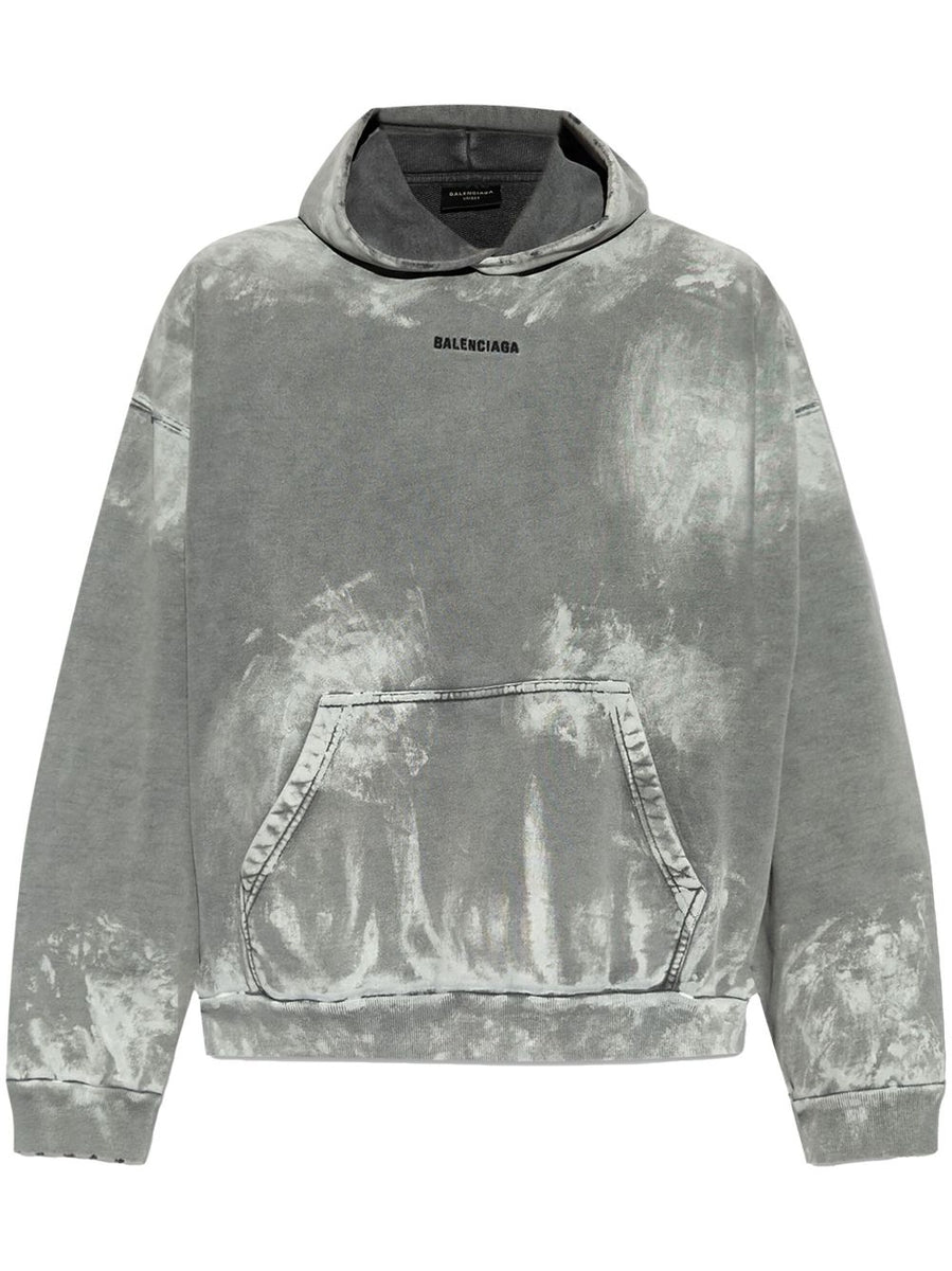 BALENCIAGA Medium Fit Hoodie with Embroidered Logo