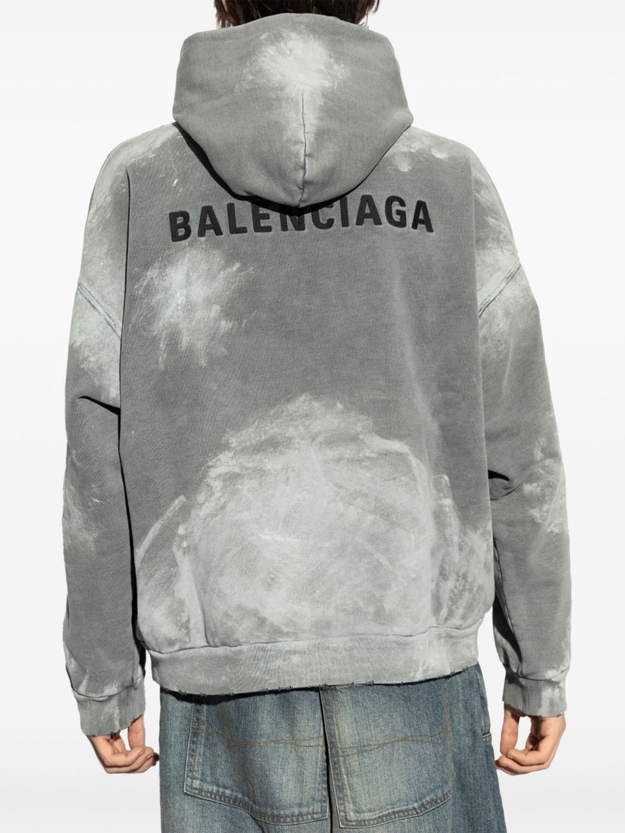 BALENCIAGA Medium Fit Hoodie with Embroidered Logo