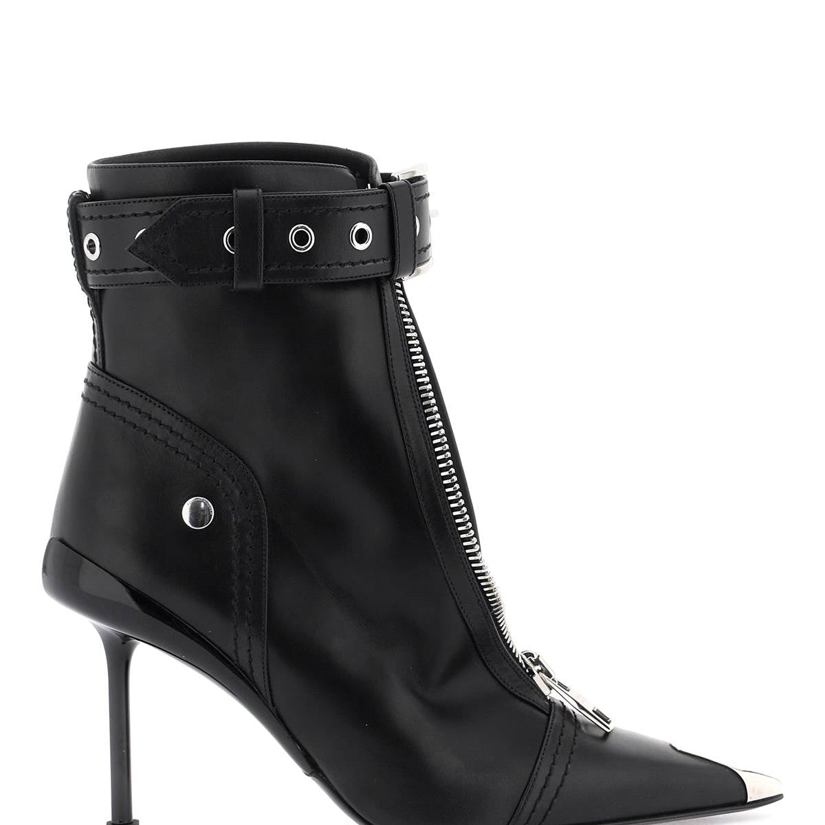 'SLASH BIKER' ANKLE BOOTS