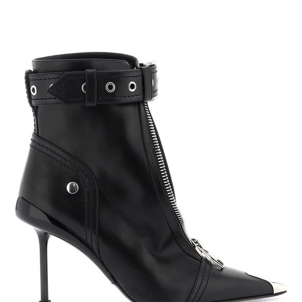 'SLASH BIKER' ANKLE BOOTS