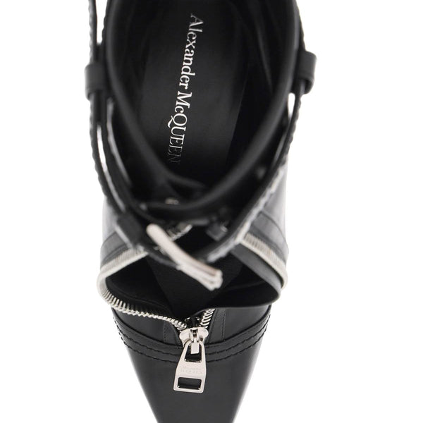 'SLASH BIKER' ANKLE BOOTS