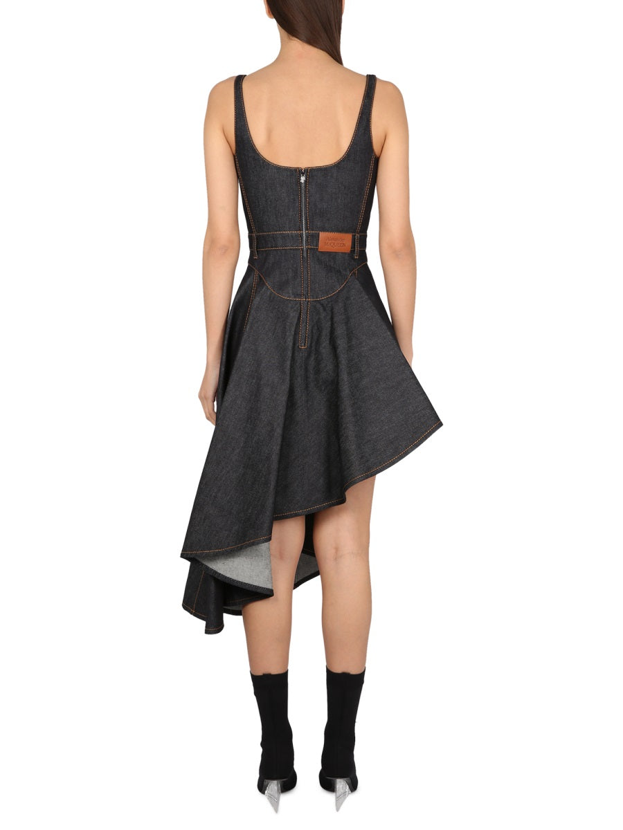 Alexander Mcqueen Women Denim Dress