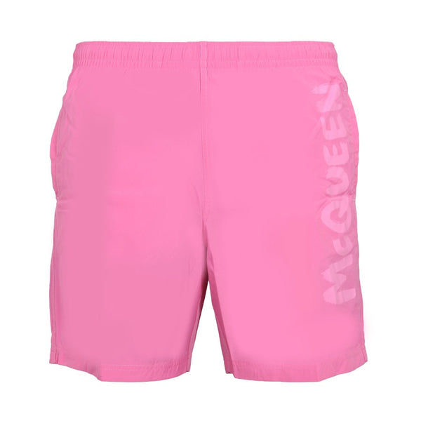 Alexander Mcqueen Men Logo Print Swimsuit