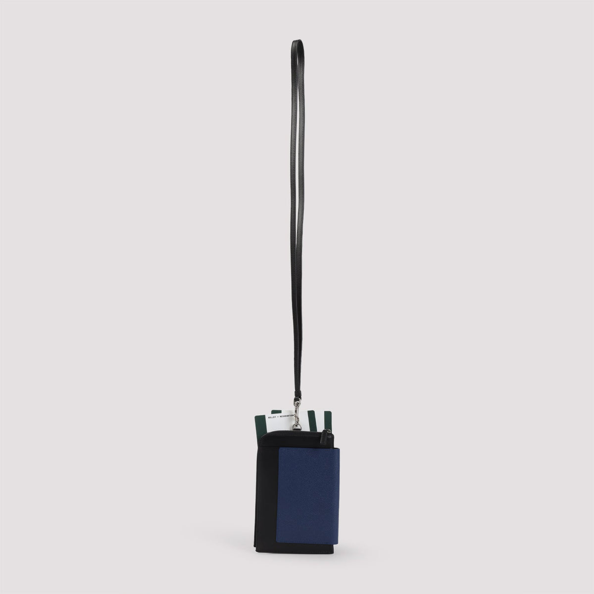BALENCIAGA Mini Semi Matte Leather Passport Phone Holder