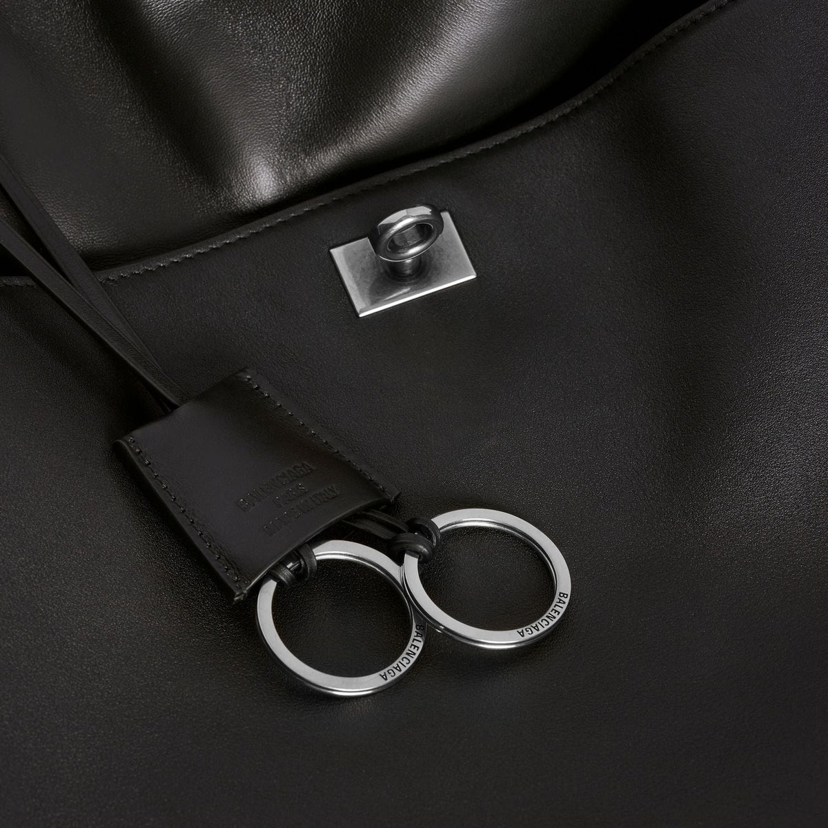 BALENCIAGA Mini Rodeo Leather Handbag