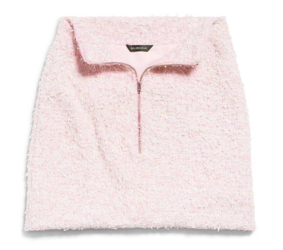 BALENCIAGA Chic Tweed Mini Skirt