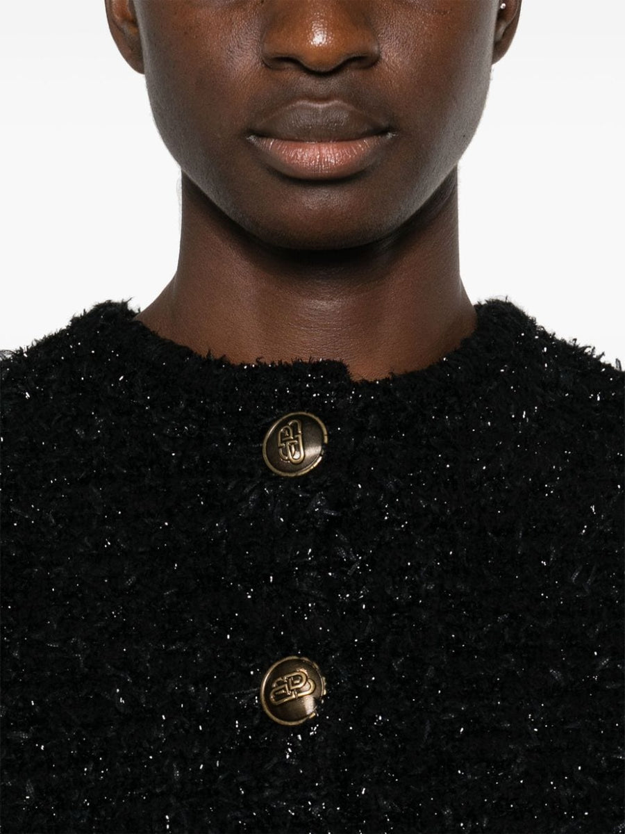 BALENCIAGA Cropped Bouclé Jacket