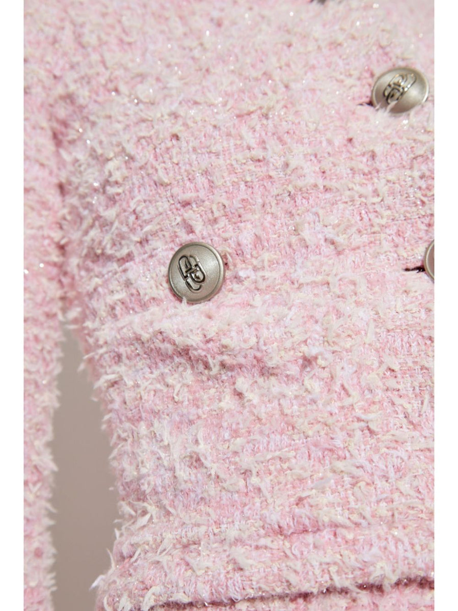 BALENCIAGA Mini Bouclé Cropped Jacket