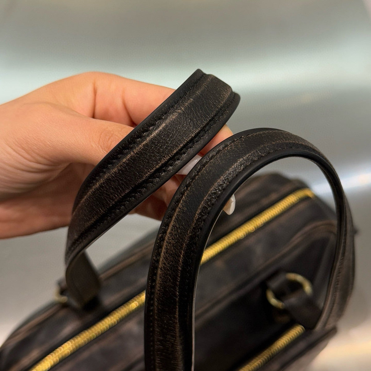 MIU M NAPPA LEATHER TOP HANDLE BAG