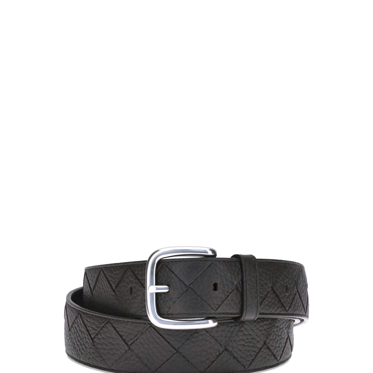 Bottega Veneta Men Intreccio Taurillon Belt