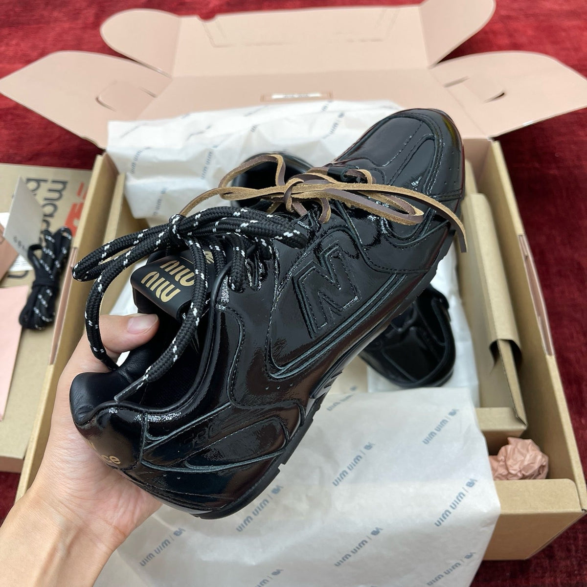 MIU M x NEW BALANCE TRAINERS