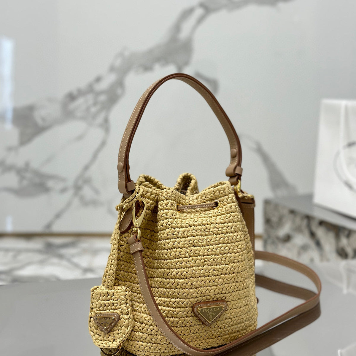 PD CROCHET MINI BUCKET BAG