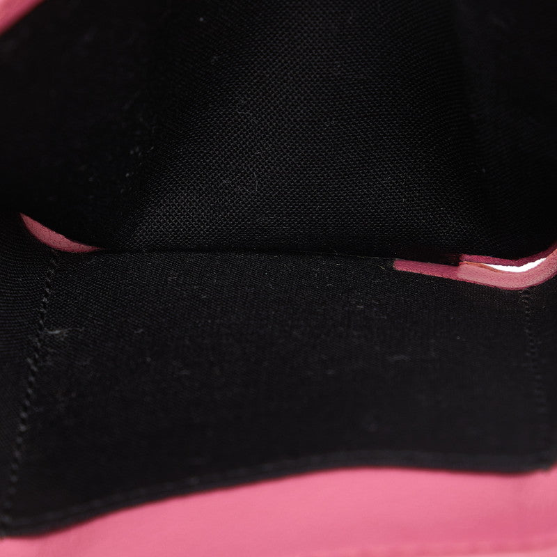 balenciaga Mini Paper Wallet Leather Pink