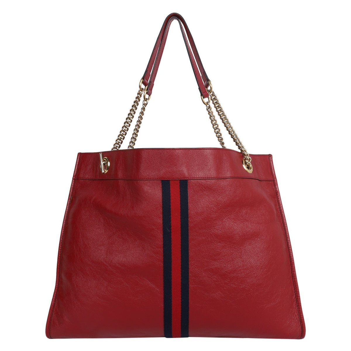 Gucci Red Leather Rajah Tote Bag (Authentic Pre-Owned)