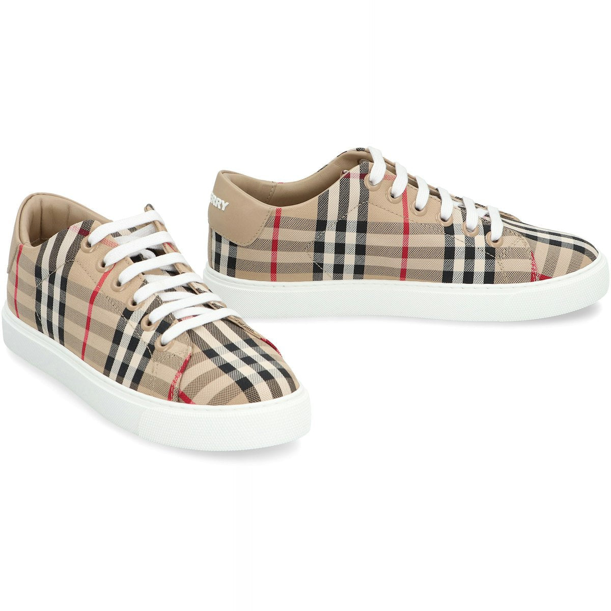 CHECKED MOTIF SNEAKERS