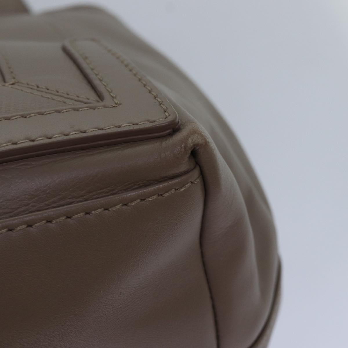 balenciaga Navy Cabas Hand Bag Leather Gray 339933 Auth 80962