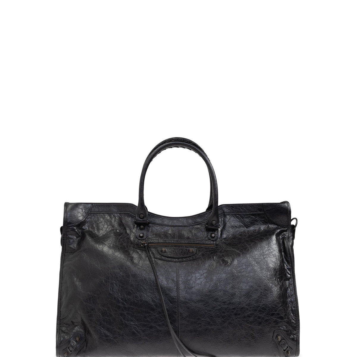BALENCIAGA Luxe Lamb Leather Handbag for Men