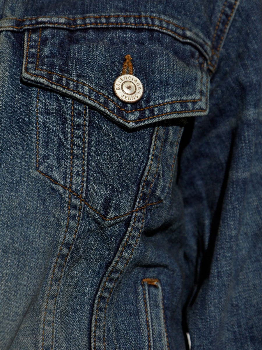 BALENCIAGA Fitted Denim Jacket for Women