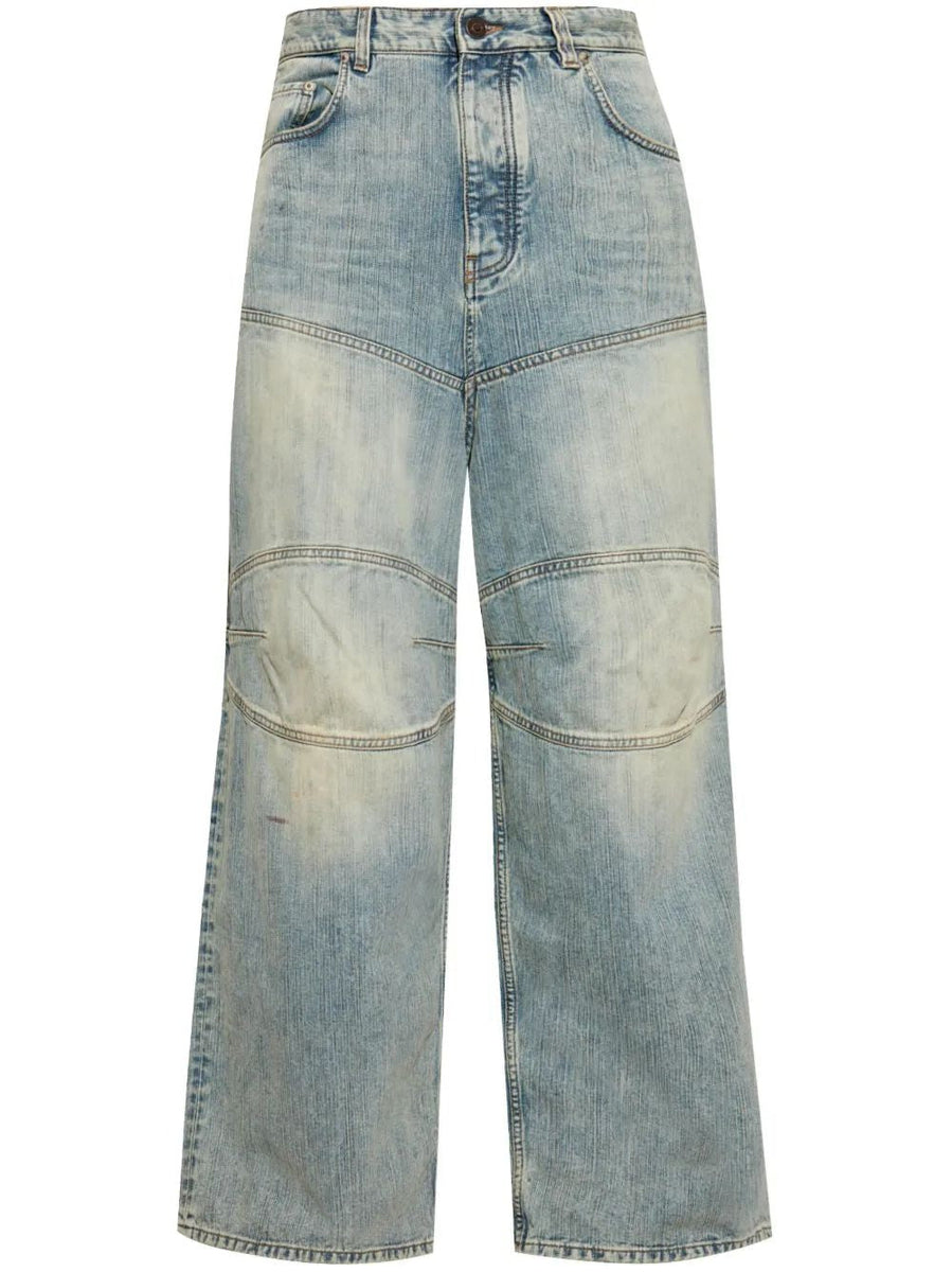 BALENCIAGA Stained Baggy Pants for Men - SS25 Collection