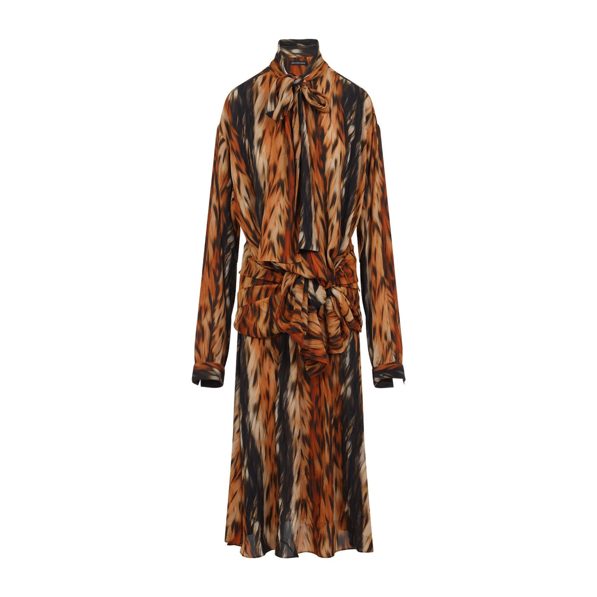 BALENCIAGA Knot-Detail Mini Dress