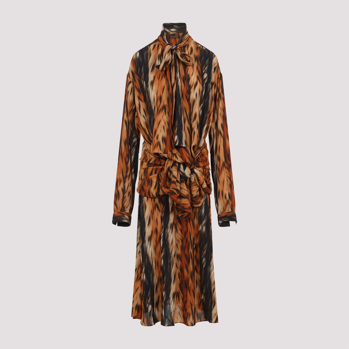 BALENCIAGA Knot-Detail Mini Dress