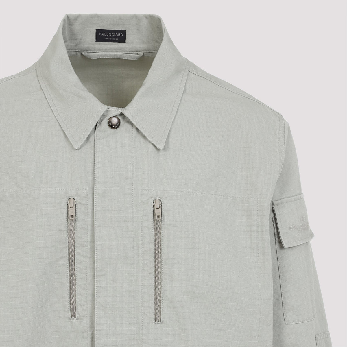 BALENCIAGA Cotton Shirt Jacket for Men - SS25 Collection