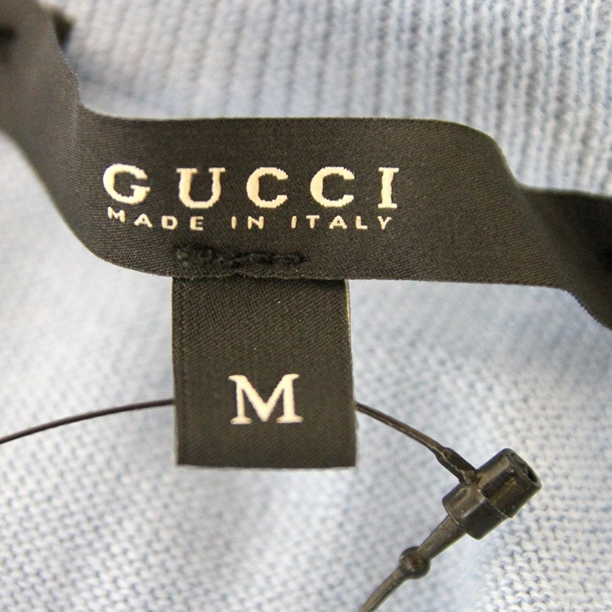 Gucci Women's Light Blue Cashmere Sweater Logo Tank Top
