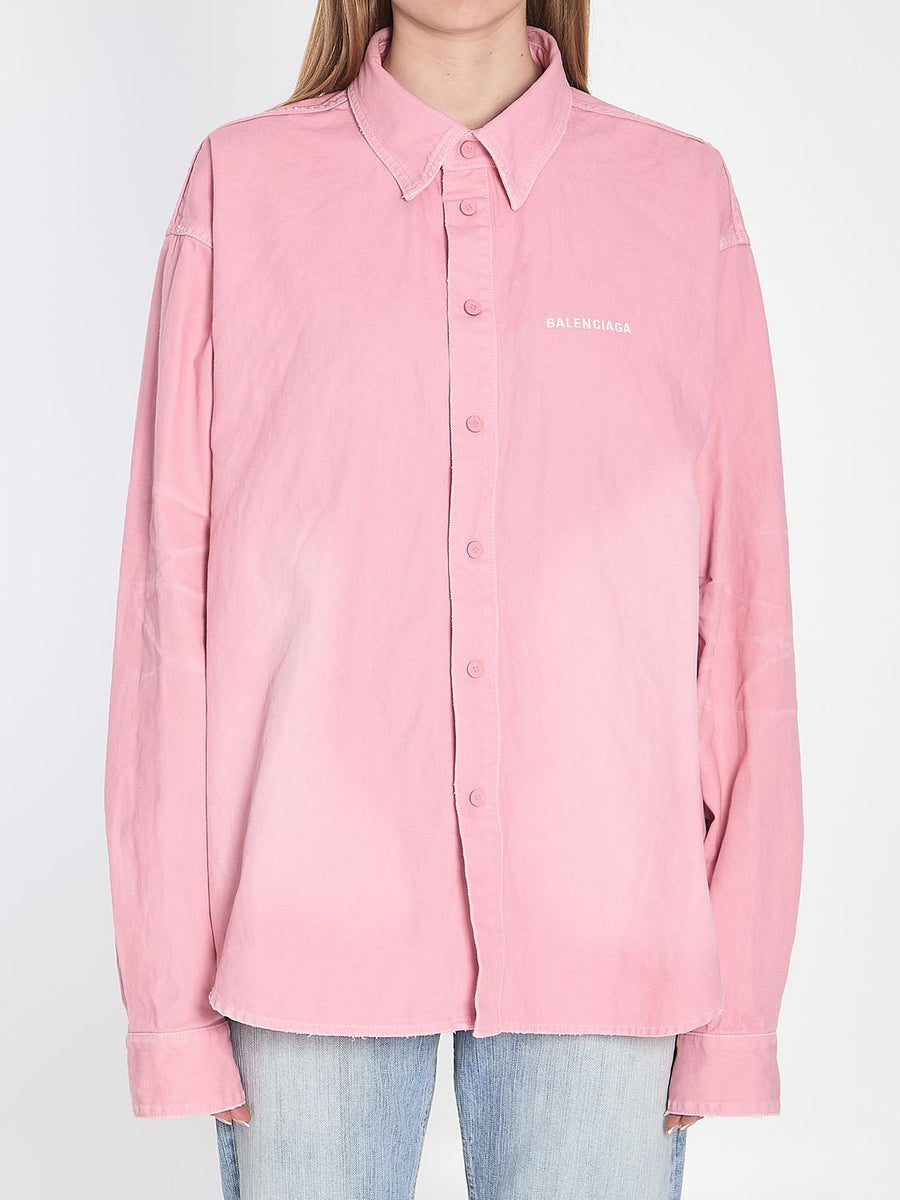 BALENCIAGA Oversize Denim Shirt - Large Fit