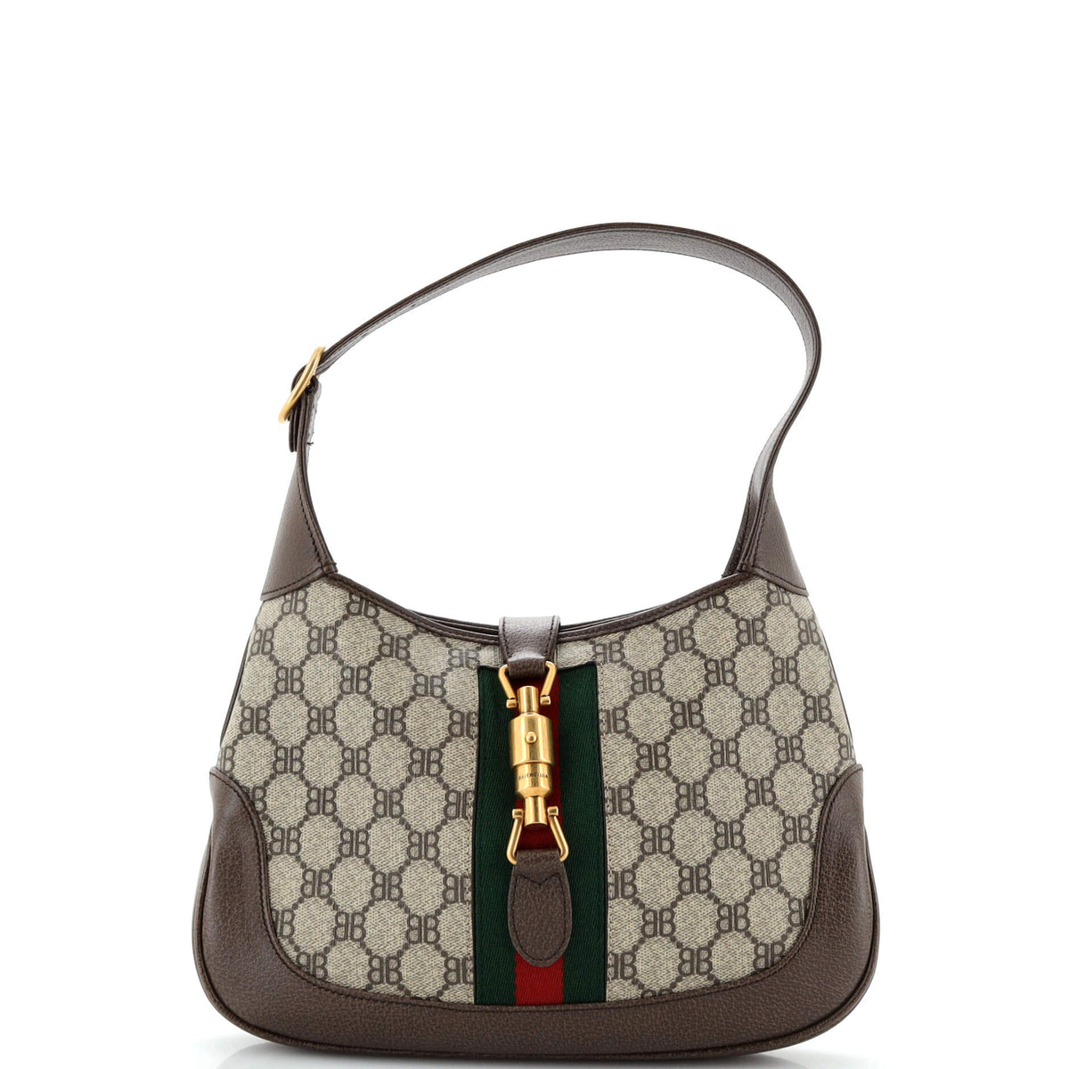 Balenciaga x Gucci The Hacker Project Jackie 1961 Hobo BB Coated Canvas Small