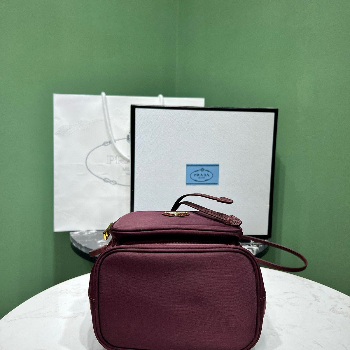PD DUET RE-NYLON BUCKET BAG