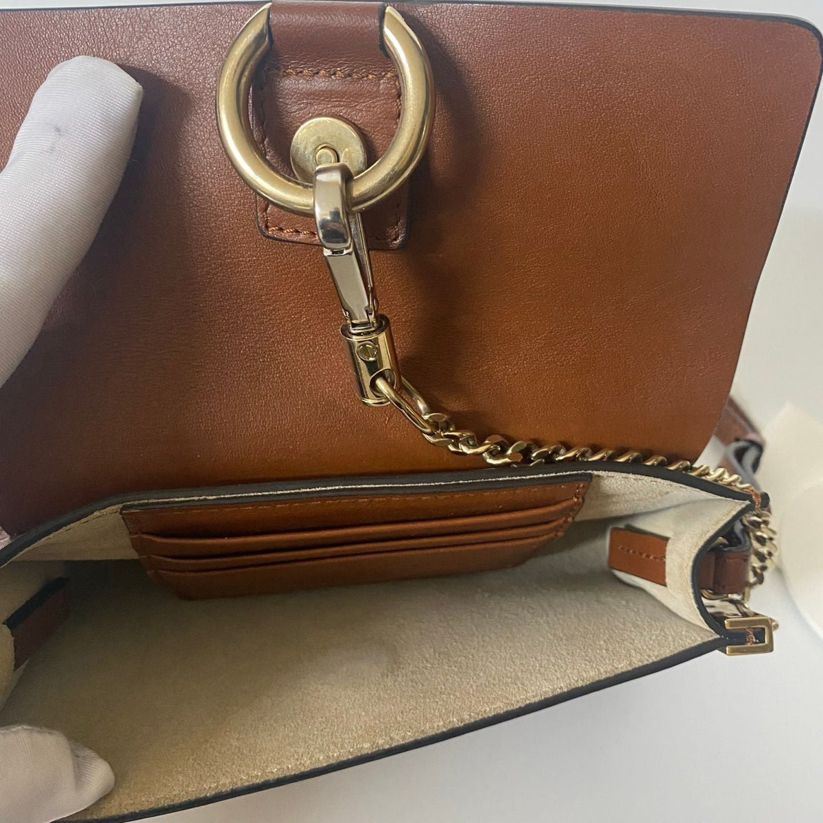 Chloe Faye Bag Shoulder Mini leather suede material size W17.6 x H12 x D3.5cm - NG102743