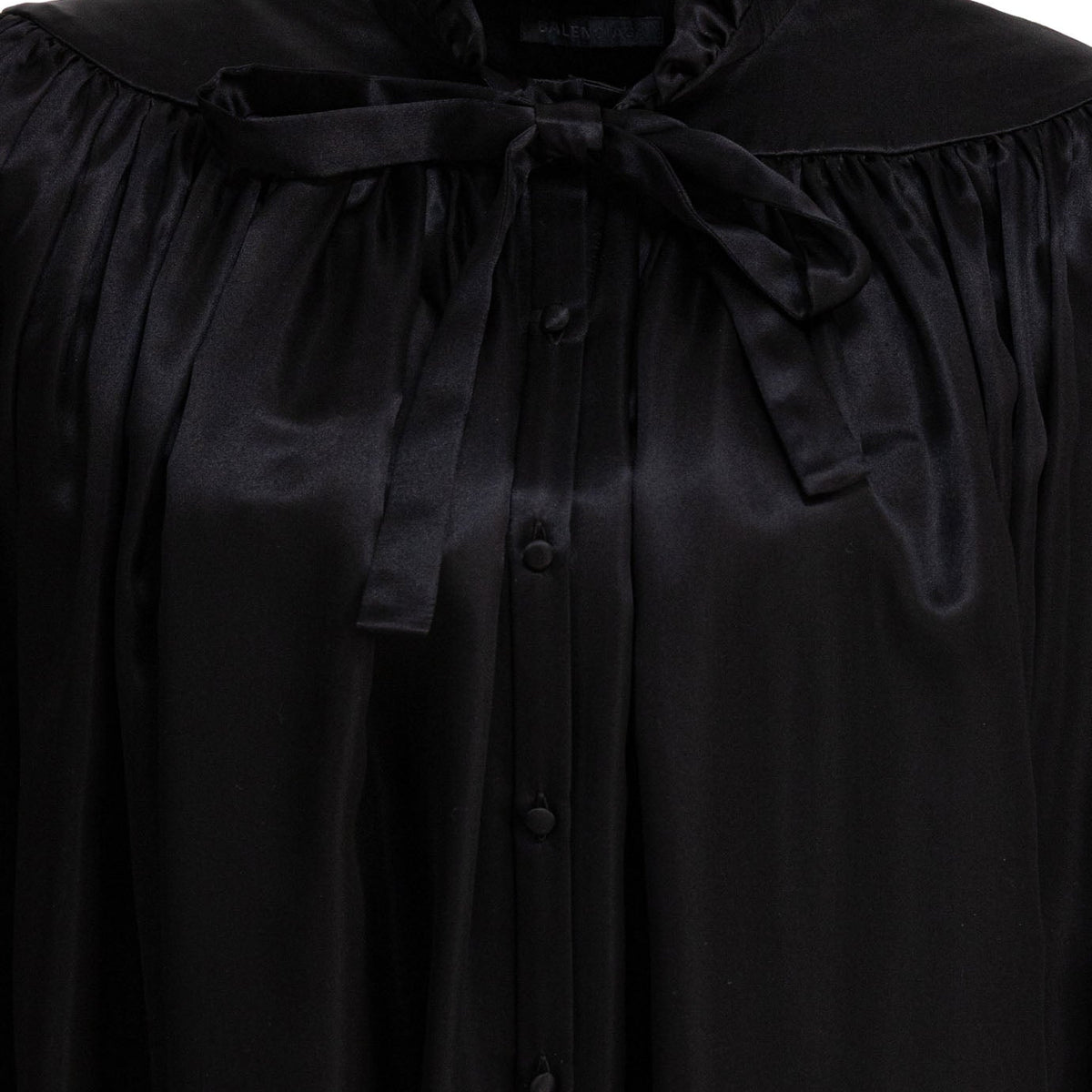 BALENCIAGA Silk Short Sleeve Women's Top