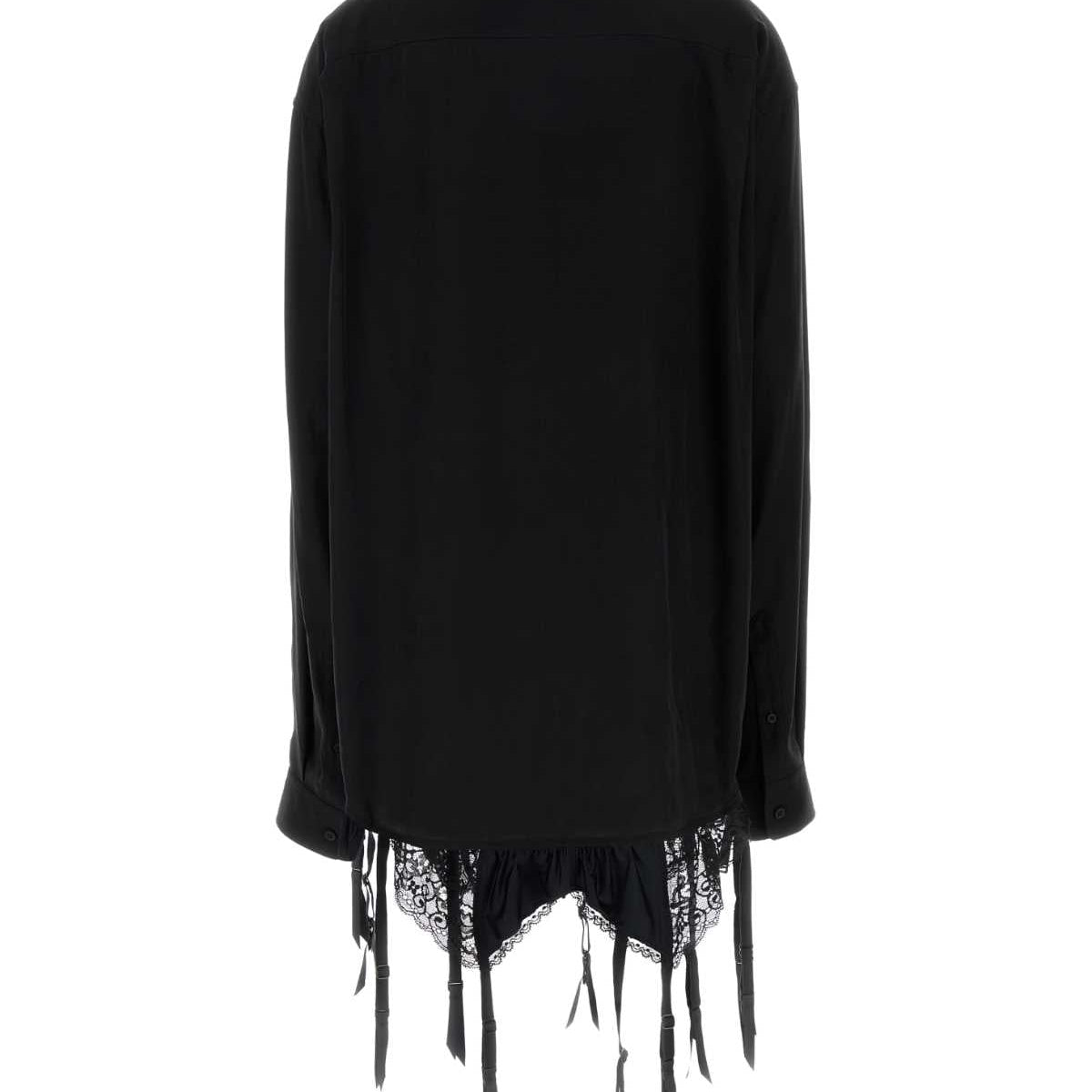 BALENCIAGA Lingerie-Style Mini Shirt