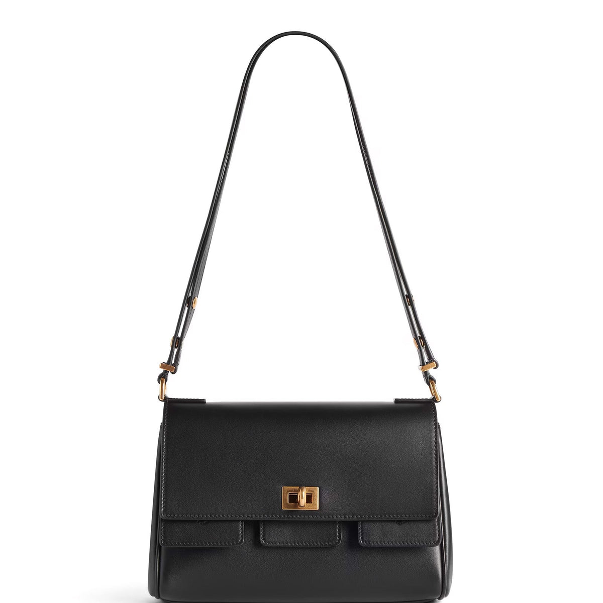 BALENCIAGA Mini Luxe Leather Handbag