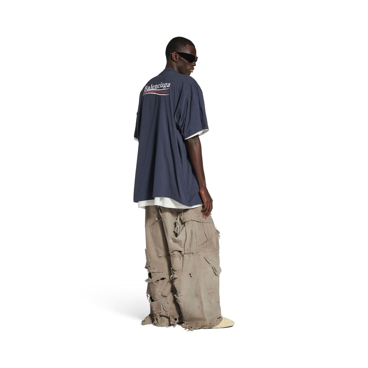 BALENCIAGA Men's Cotton Double T-Shirt