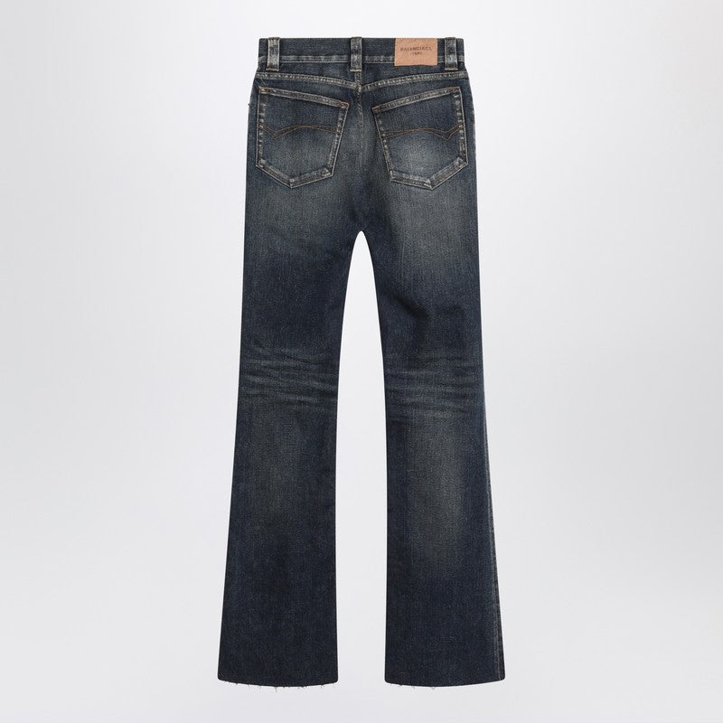 Balenciaga Dark Blue Bootcut Slim Fit Jeans Women