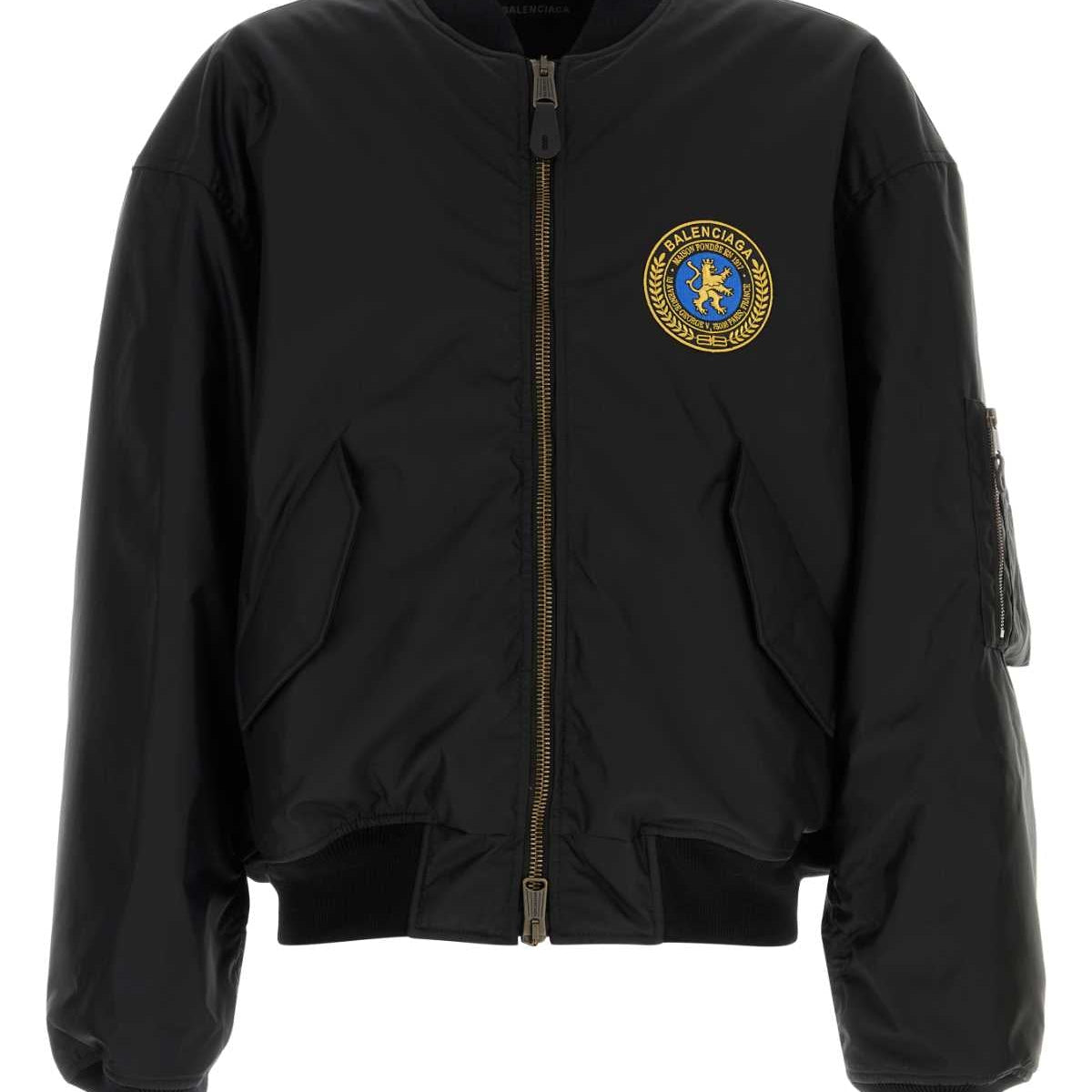 BALENCIAGA Nylon Bomber Jacket for Men - FW25 Collection