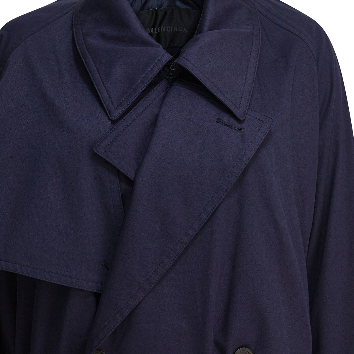 BALENCIAGA Draped Neck Trench Jacket