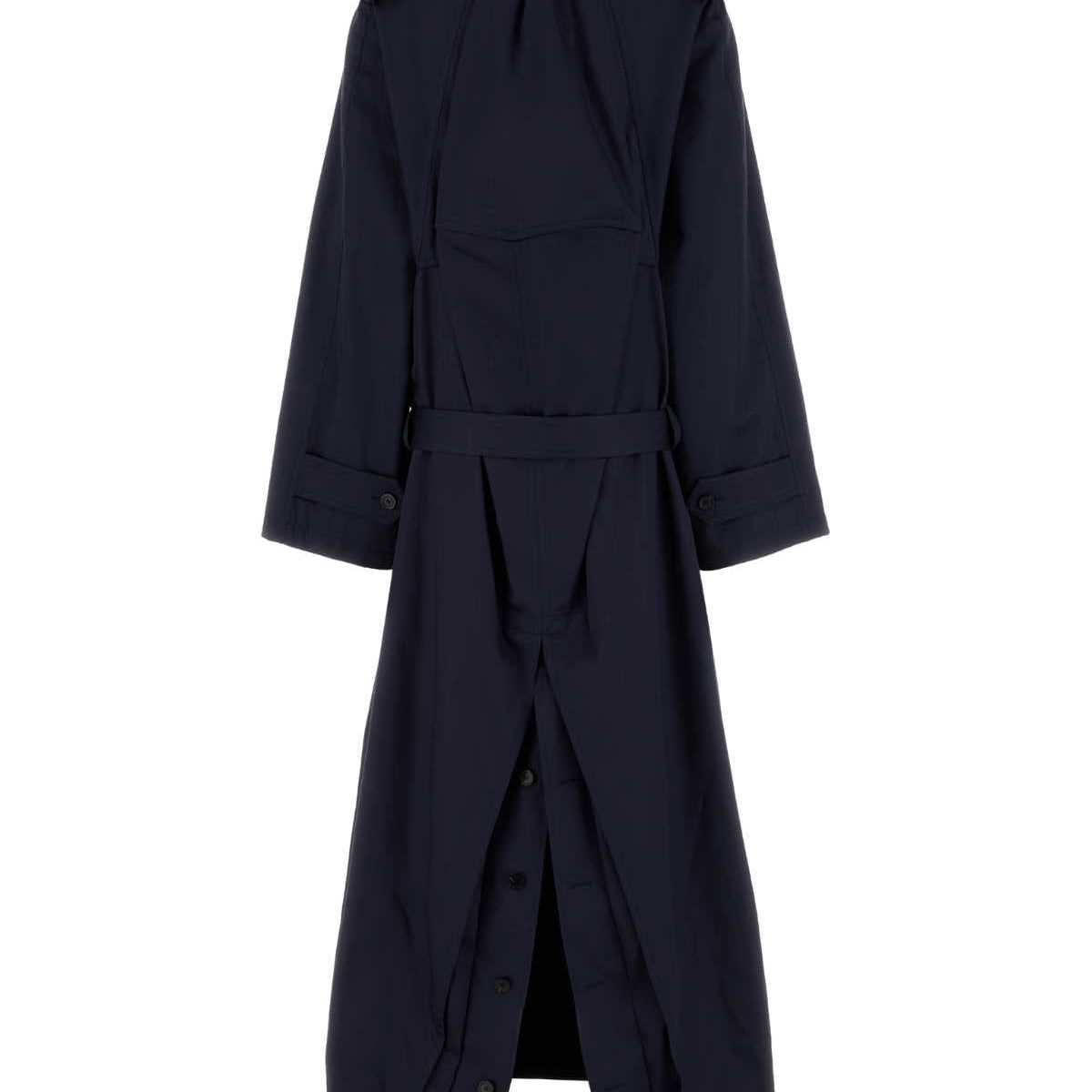 BALENCIAGA Oversize Cotton Trench Jacket