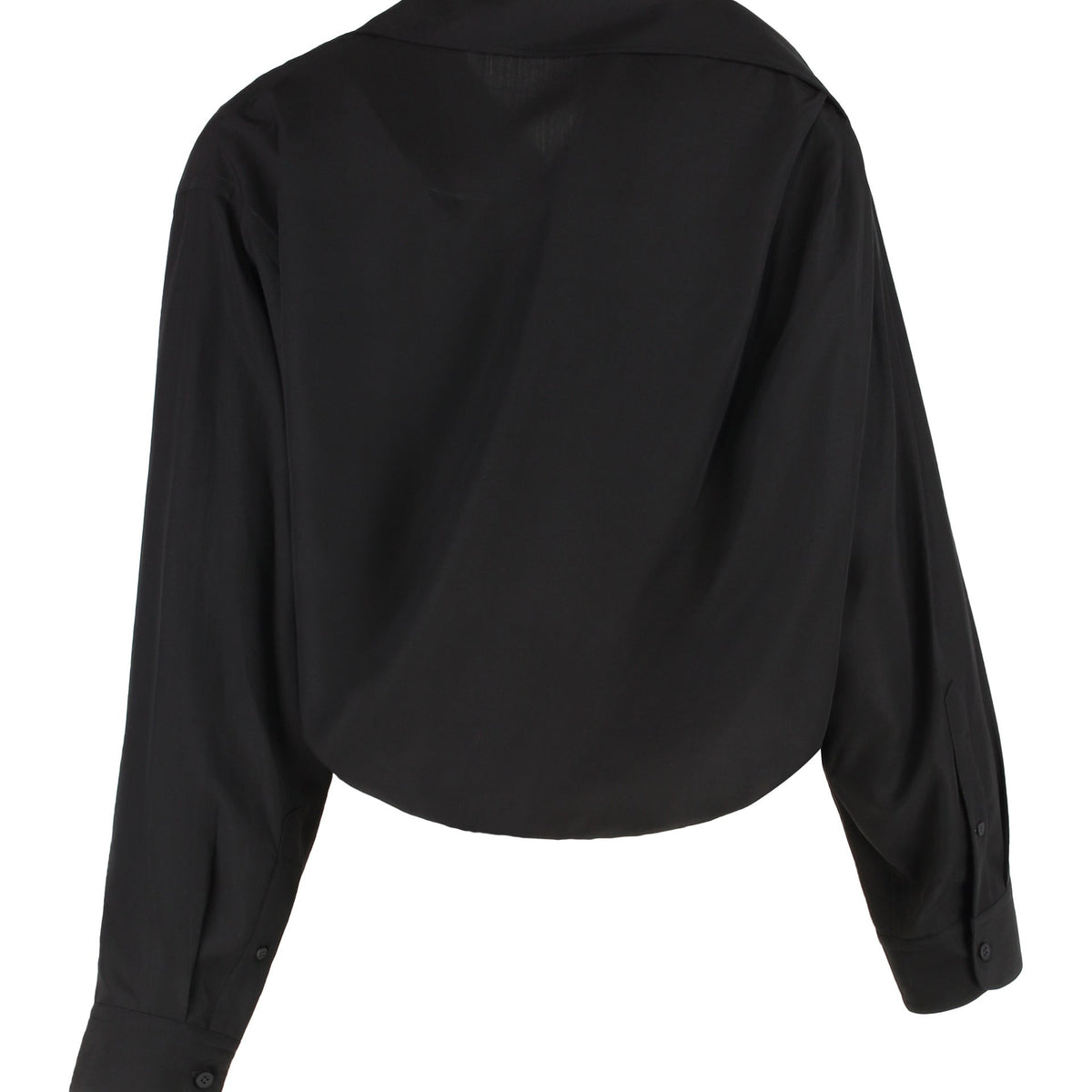 BALENCIAGA One Shoulder Poplin Shirt