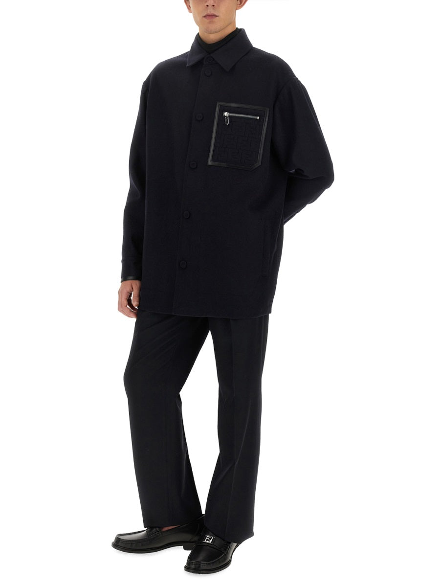 Fendi Men Wool Pants