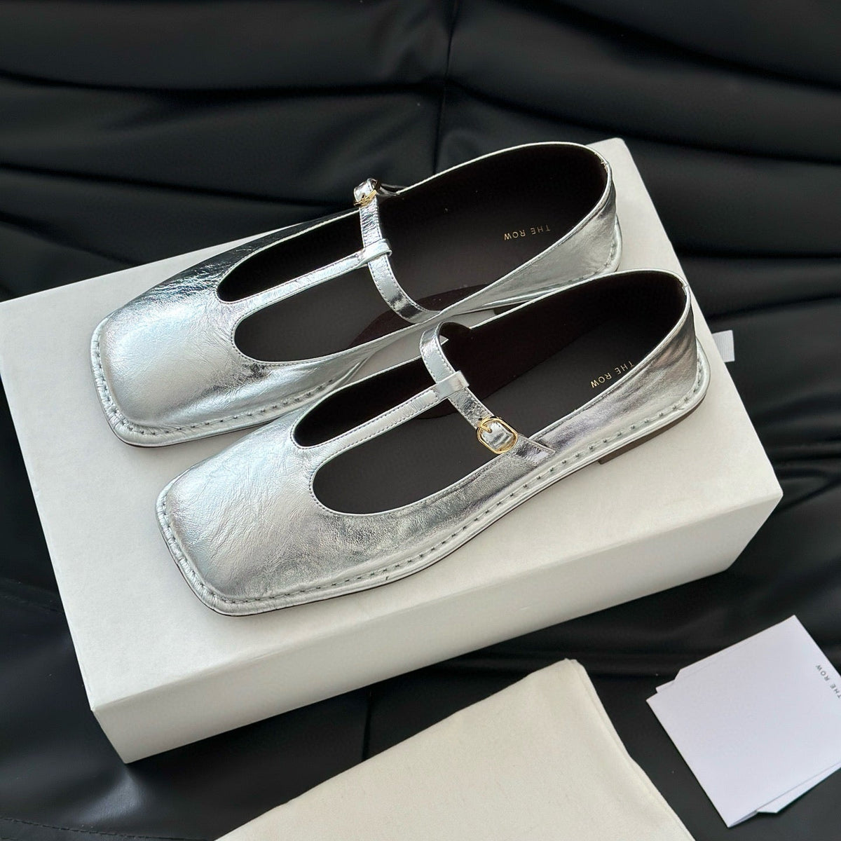 THE ROW T STRAP FLATS