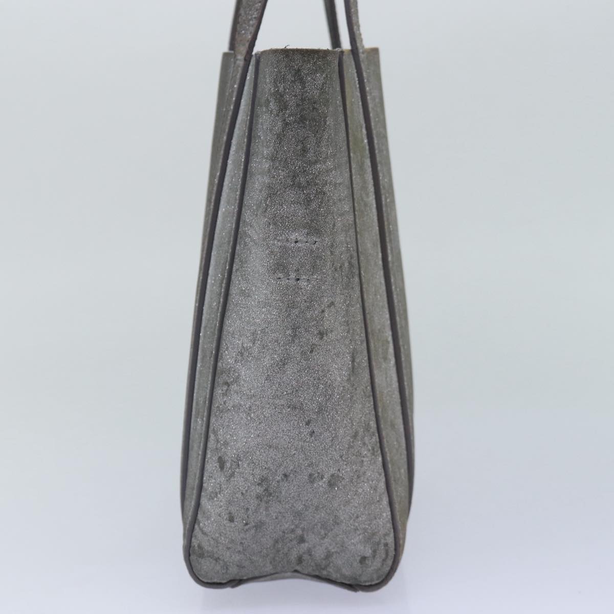 balenciaga Everyday Tote XXS Hand Bag Leather 2way Silver Silver Auth 87205