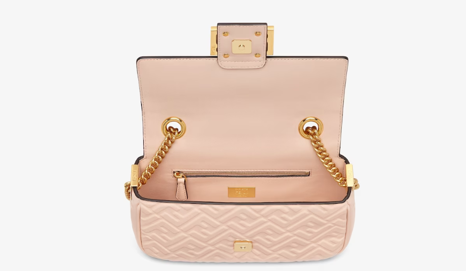 Fendi Baguette Chain Midi Nappa leather Bag