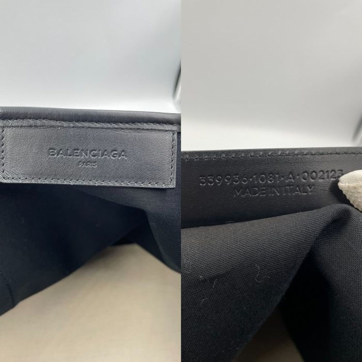balenciaga Navy Cabas Tote