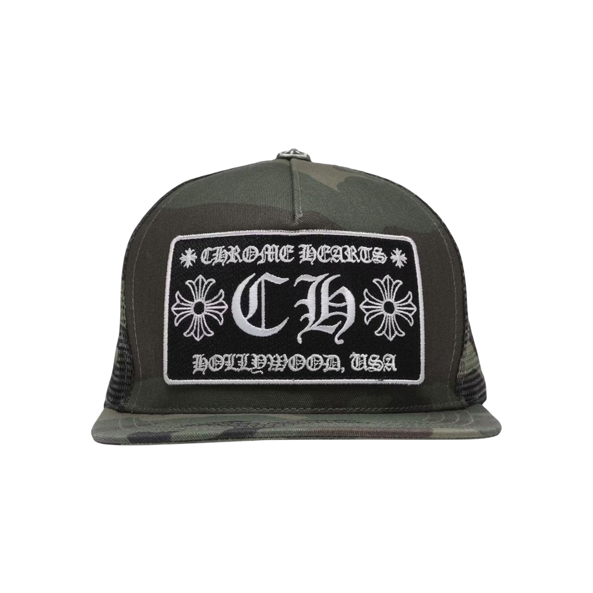 Chrome Hearts CH Hollywood Trucker Hat Camo