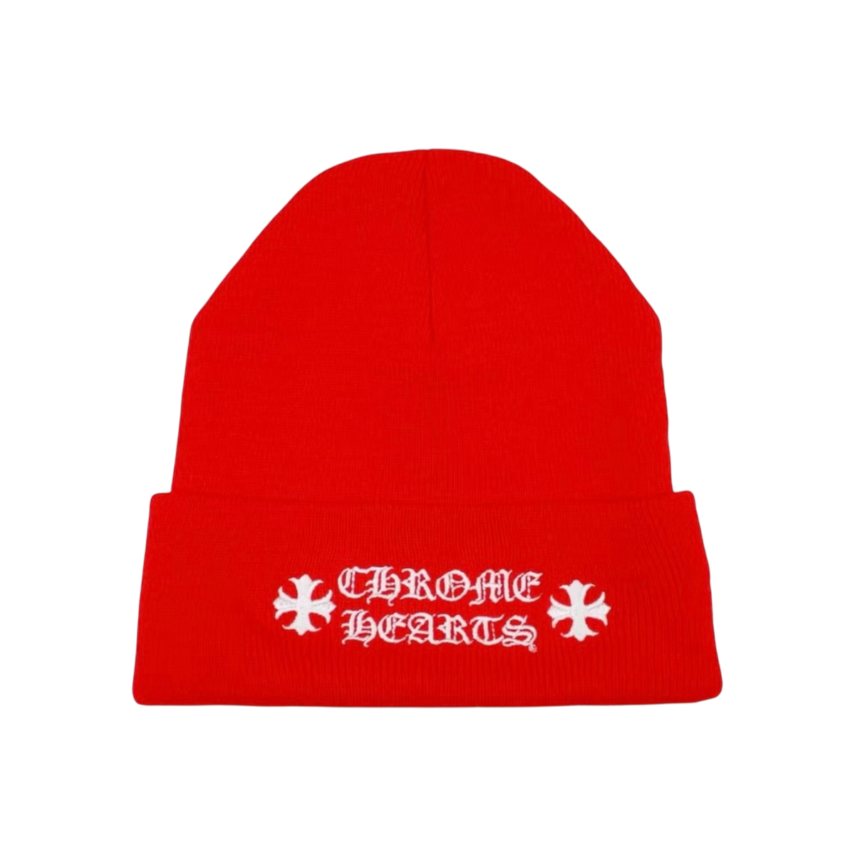 Chrome Hearts Logo Beanie Red